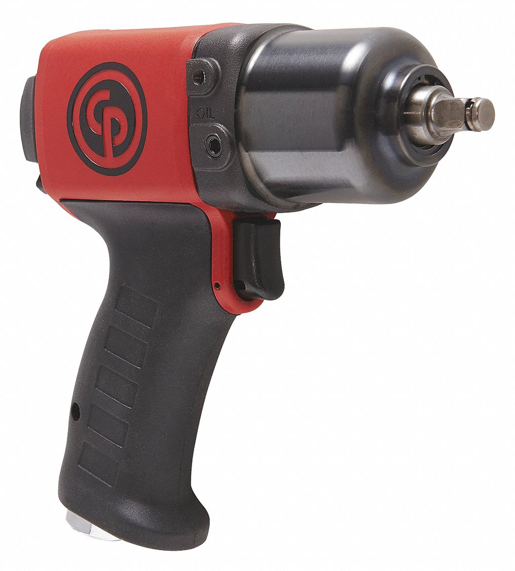 IMPACT WRENCH, AIR, 1/2 IN, 11500 RPM, RING, 6-7/8 IN, STEEL/COMPOSITE