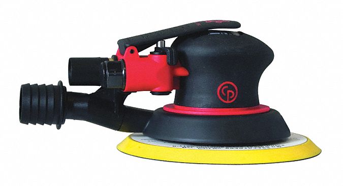 AIR ORBITAL SANDER, HOOK AND LOOP PAD FACE, 0.3 HP, 6 IN PAD SIZE