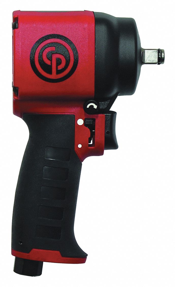 IMPACT WRENCH, AIR, 3/8 IN, 9000 RPM, RING, 4-3/16 IN, ALUMINUM/RUBBER