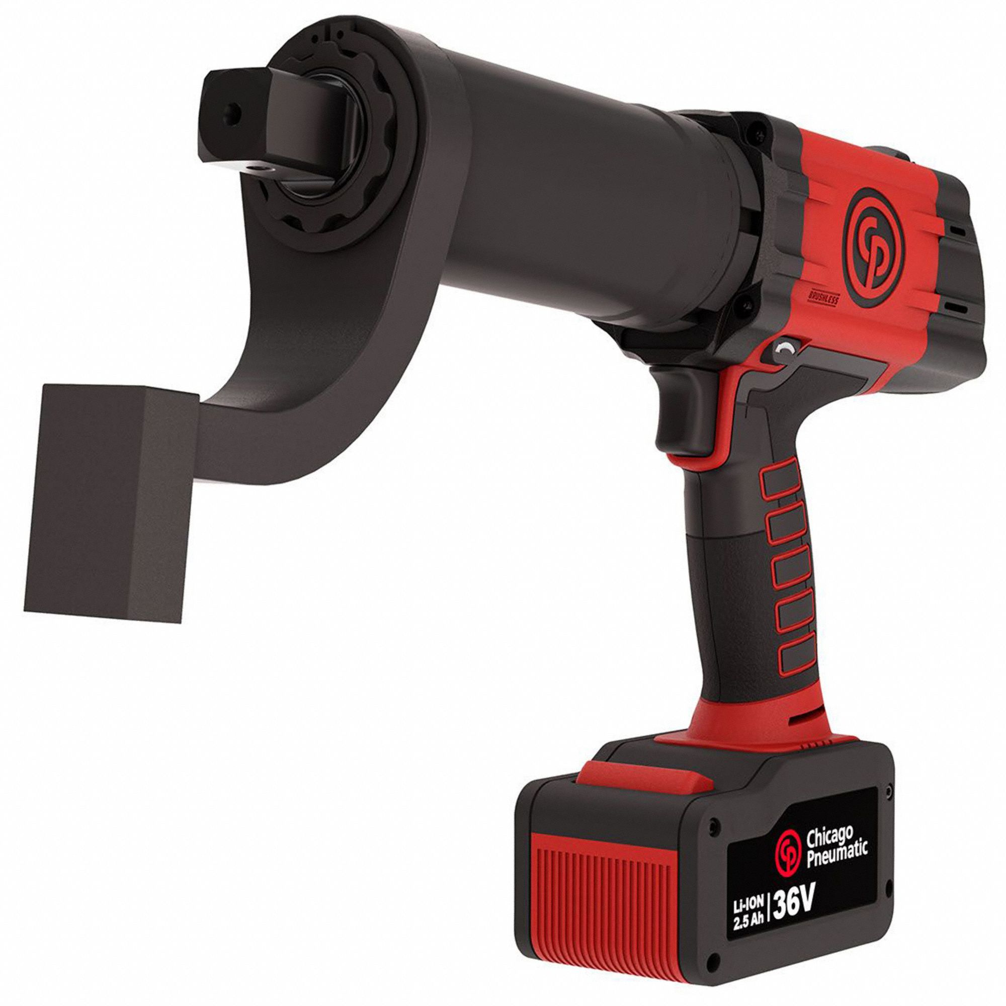 TORQUE WRENCH, CORDLESS, 36V/2.5 AH, COMPACT, PISTOL GRIP, 1 IN THROUGH-HOLE, 1910 FT-LB