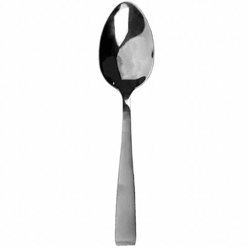Teaspoon: Cora, 18/0, Stainless Steel, 5 7/8 in Overall Lg, Silver, Satin
