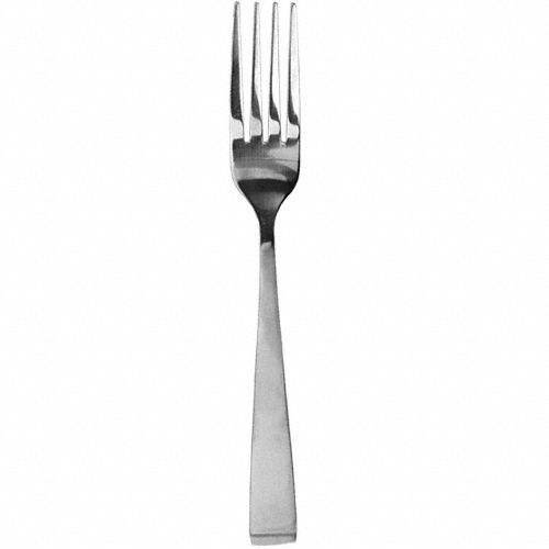 Dinner Fork: Cora, 18/0, Stainless Steel, 7 1/2 in Overall Lg, Silver, Satin