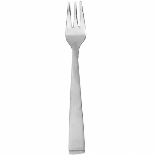 Oyster/Cocktail Fork: Cora, 18/0, Stainless Steel, 6 1/4 in Overall Lg, Silver, Satin