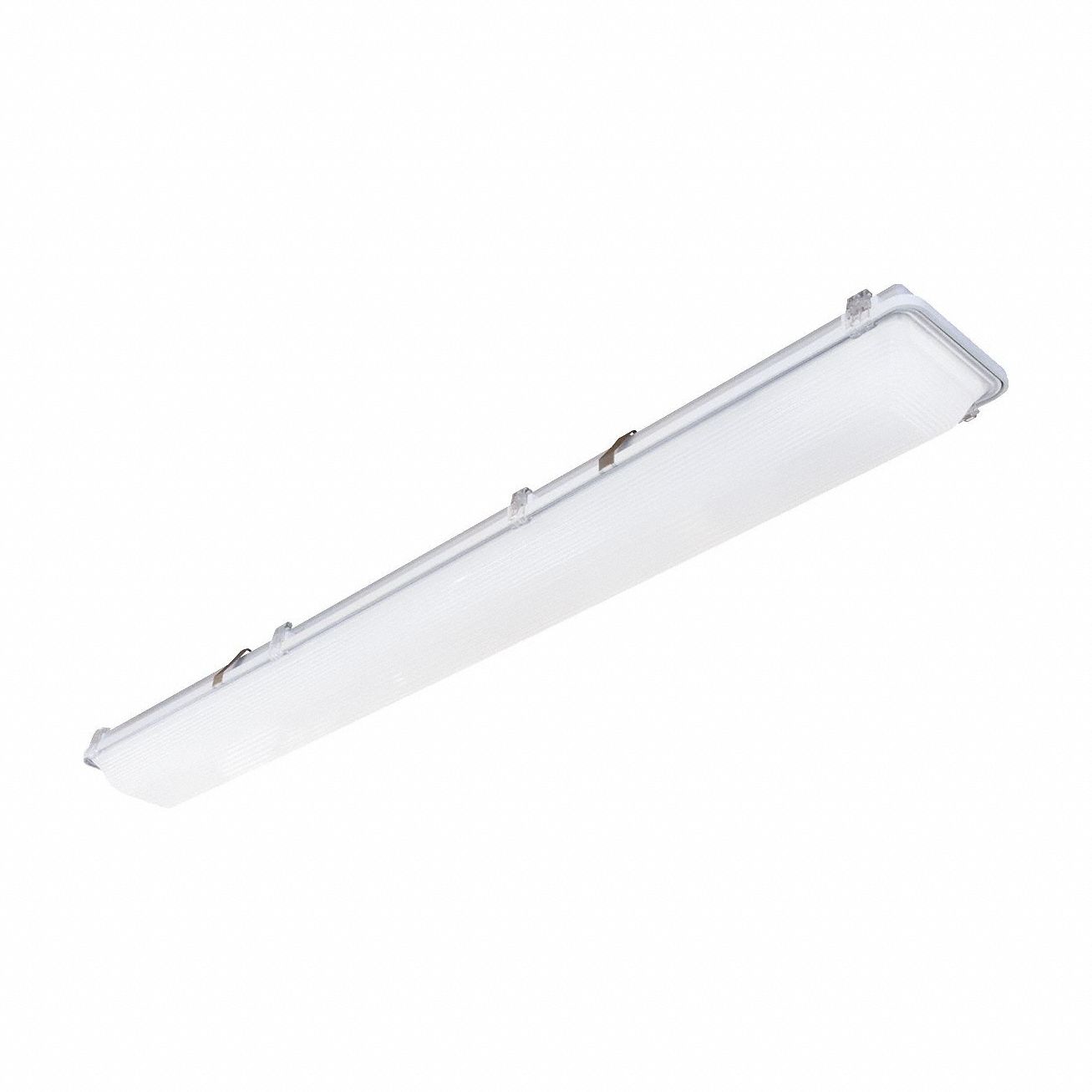 Vapor Tight Fixture: 4 ft Lg, 5, 089 lm, 3500K, 42 W, 120/277V AC, IP65/IP67 IP Rated, Fiberglass