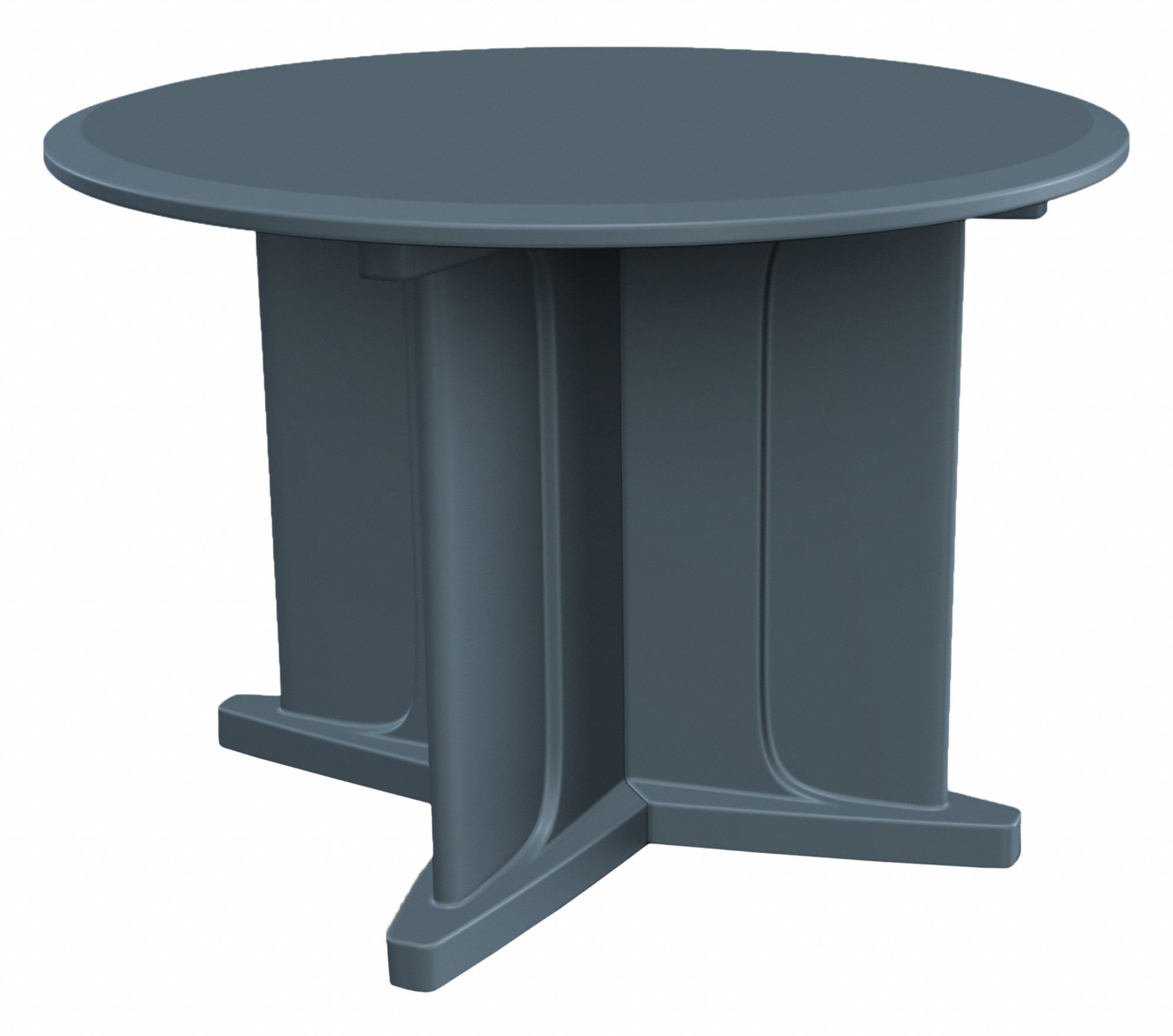 UTILITY TABLE,42" ROUND, BLUE GREY