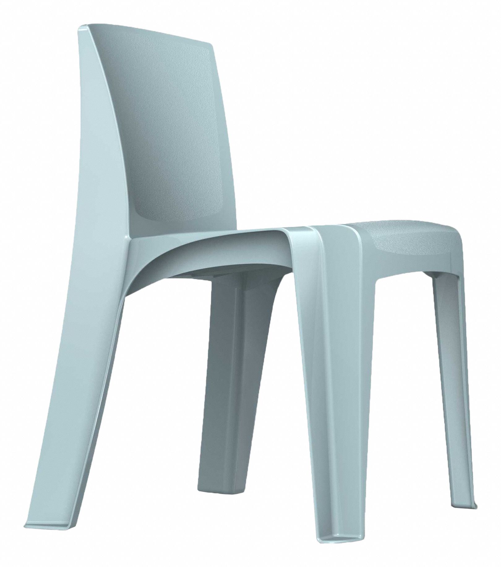 STACKING CHAIR,BLUE GRAY,30X21X21