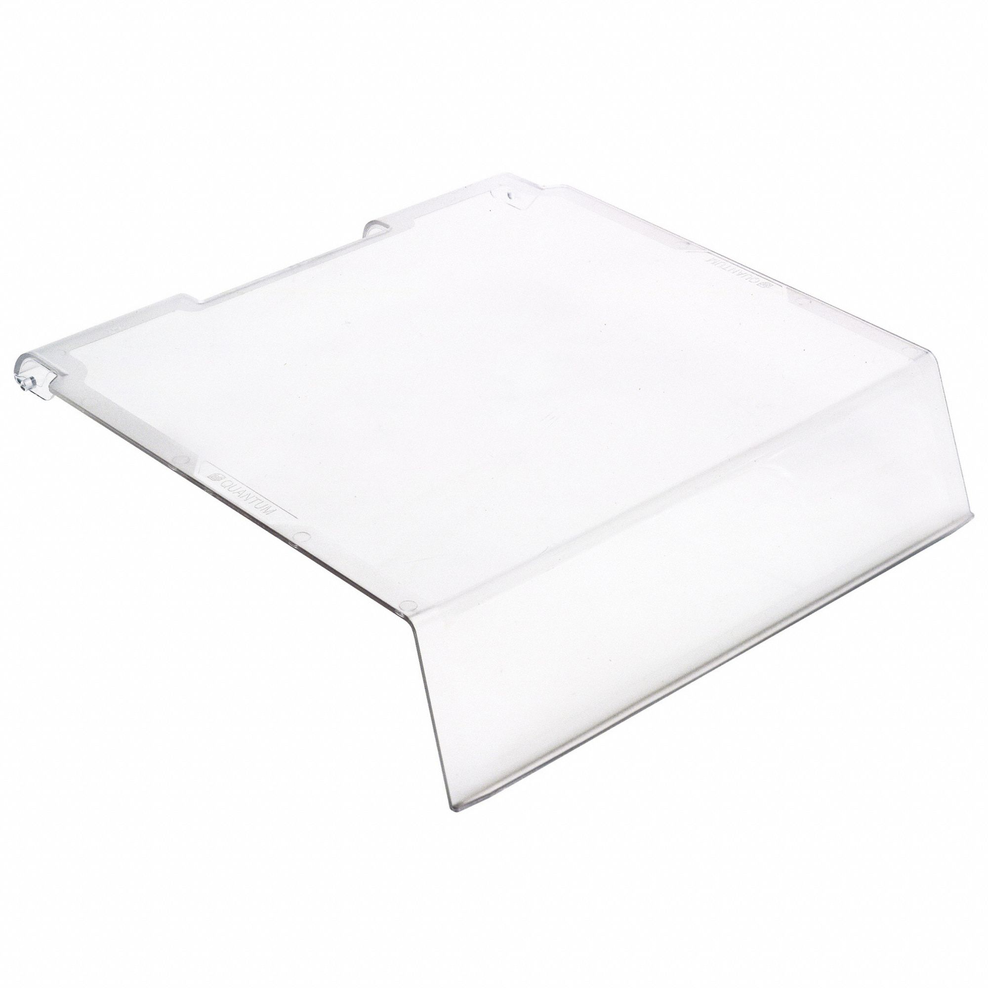 Lid: 10 1/4 in x 10 in, Clear, Plastic