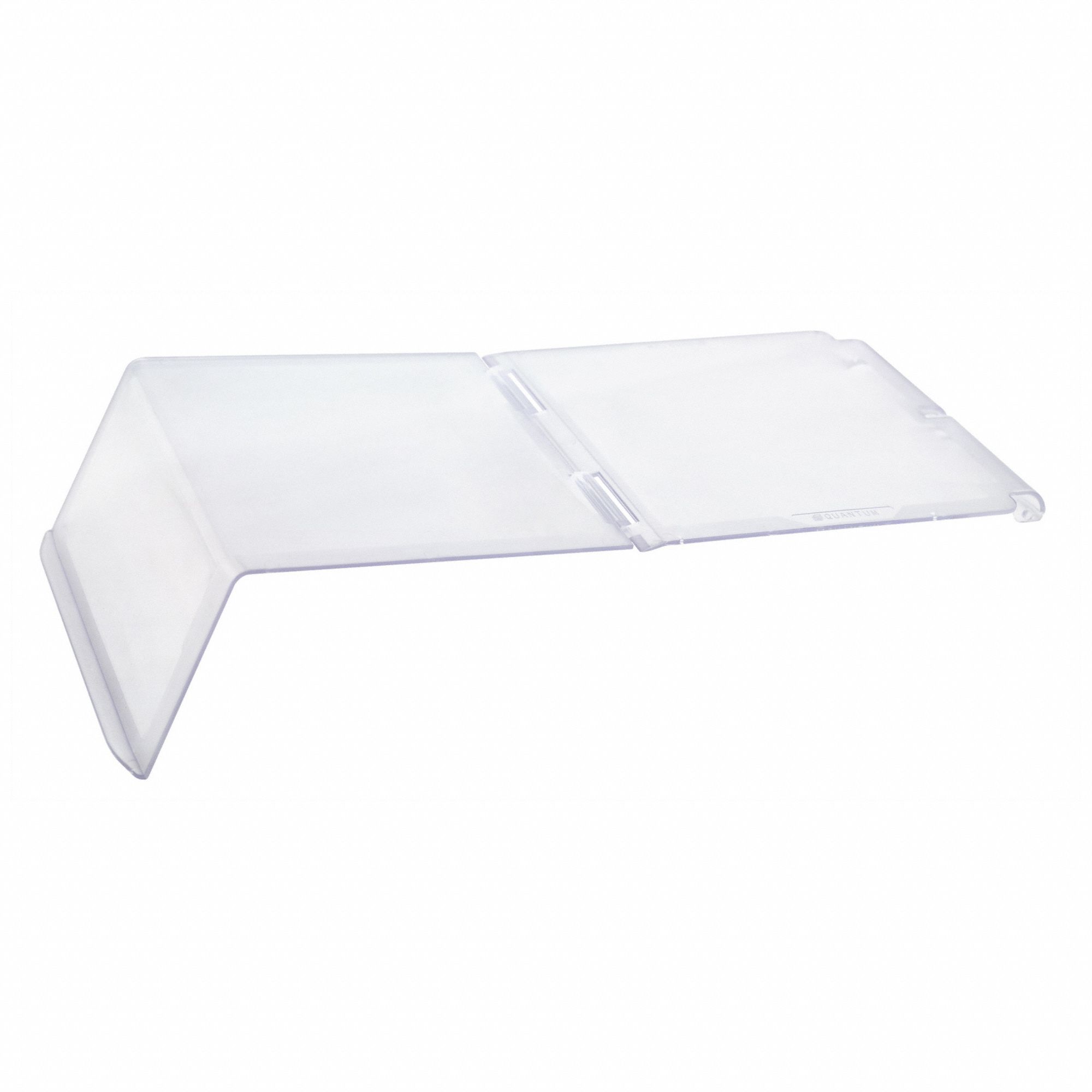 Lid: 17 in x 6 1/2 in, Clear, Plastic