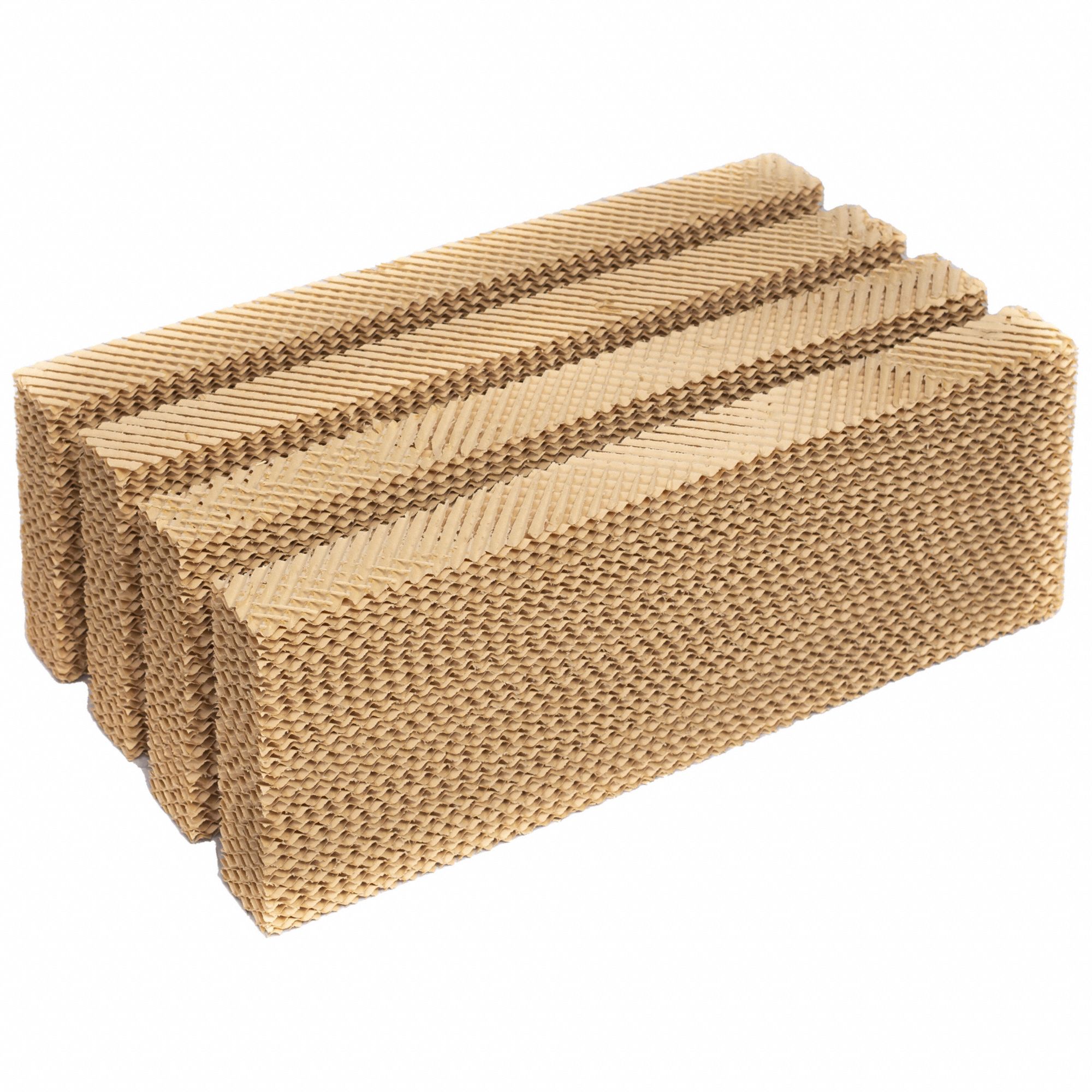 Evaporative Cooler Media: Kraft Paper, Hessaire, 28 1/2 in x 10 in x 2 3/4 in, 4 PK