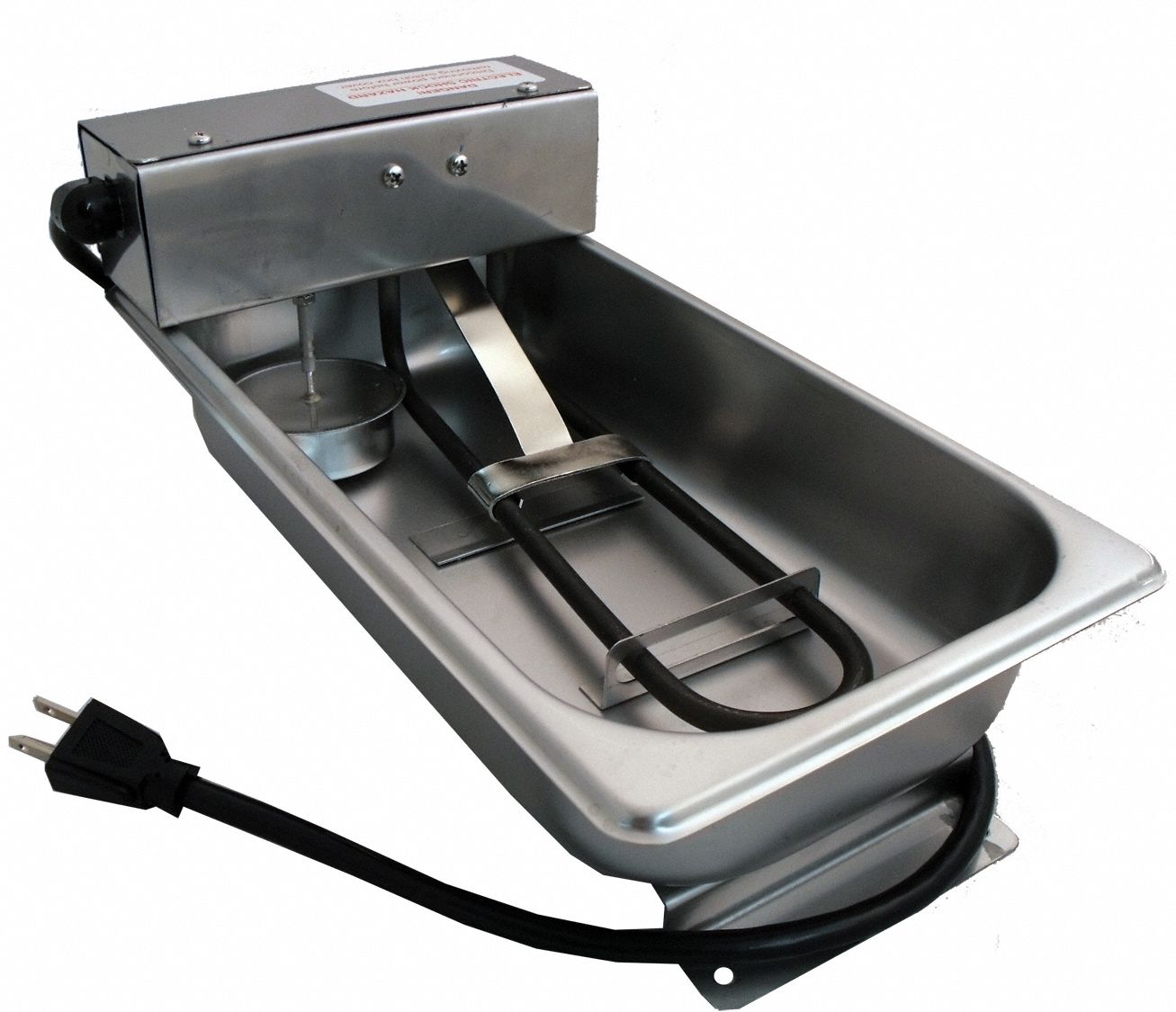 Condensate Pan: 1 3/4 qt cap., 6 gpd, 13 in L x 7 in W x 4 in H, 120V
