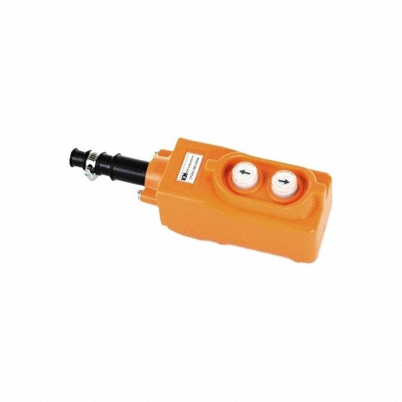 Pendant Control Station: (2) Push Buttons, 1NO, Direct/Reversable, NEMA 4/4X