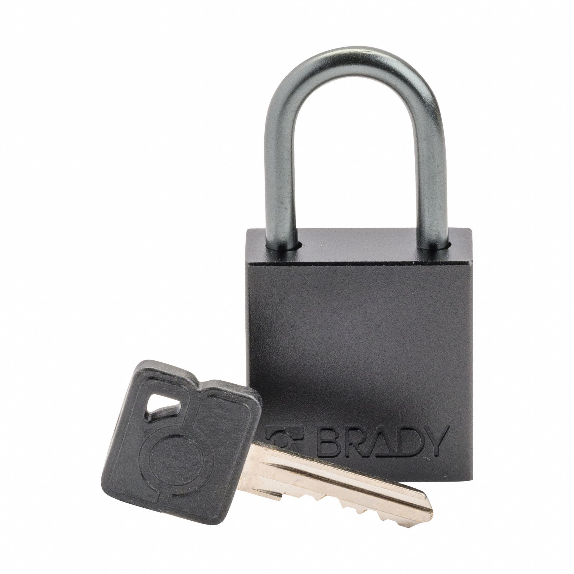 BRADY, Keyed Different, Aluminum, Lockout Padlock - 24UY40|CPAL-BLK ...