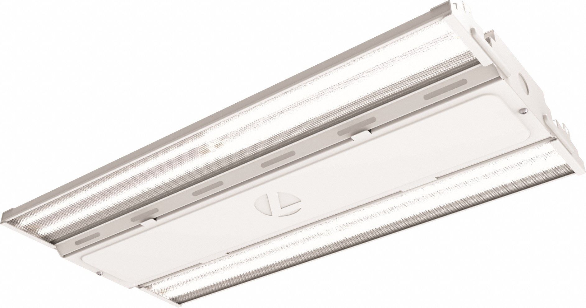LED High Bay: 12 in Lg, 24, 000 lm, 4000K, 10 ft – 30 ft Mounting Ht, Wide Distribution, 174 W, Wide
