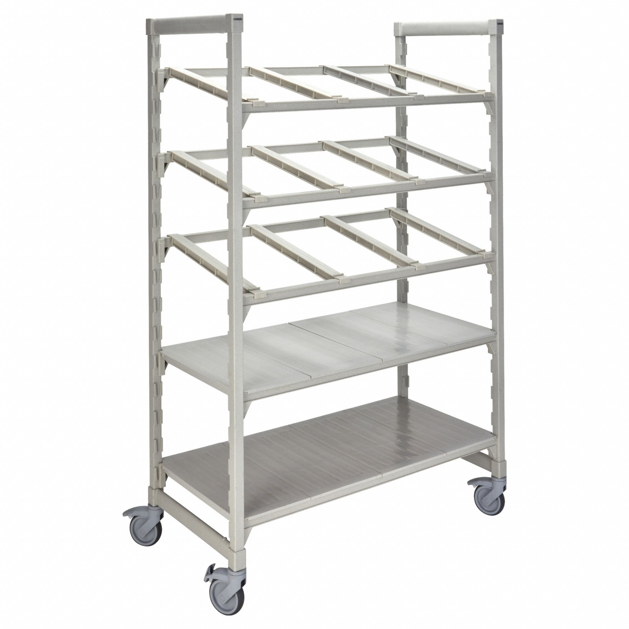 CAMBRO, 2 Shelves, 4 in Shelf Adjustment Increment, Take Out Shelving