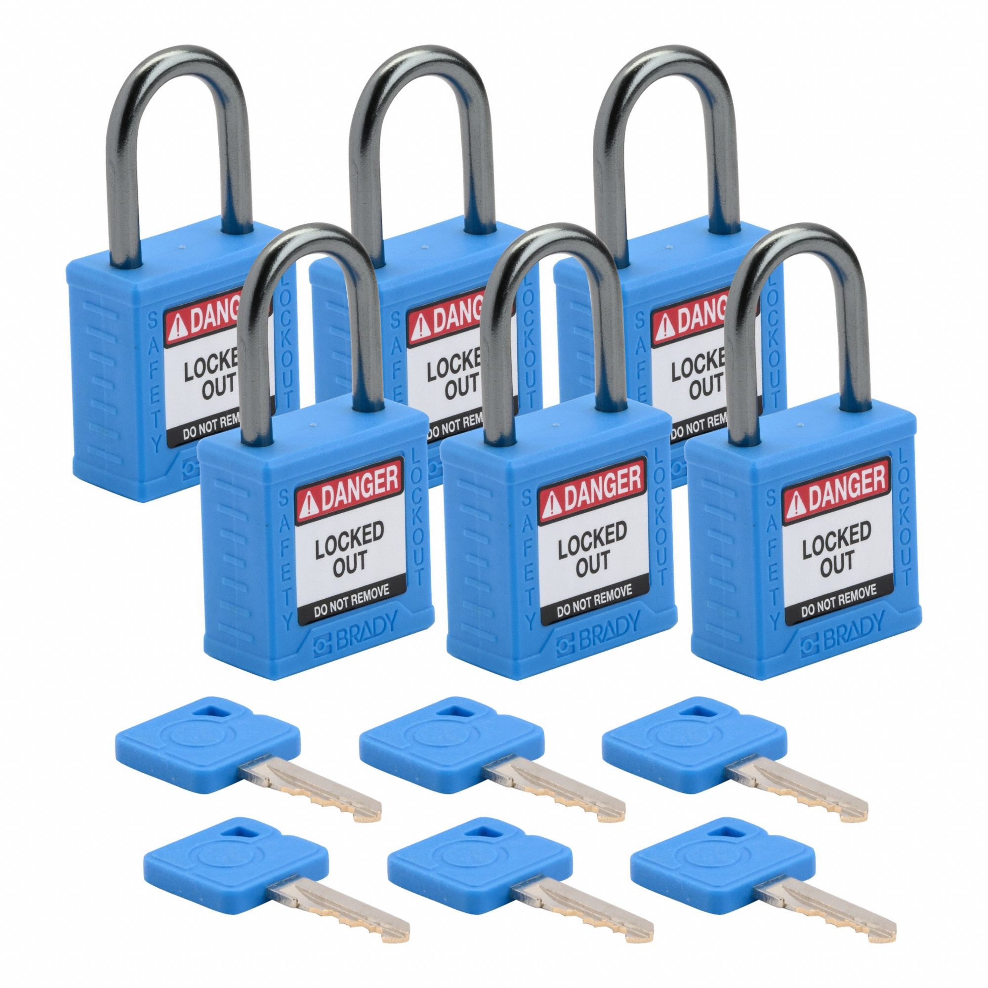 Lockout Padlock KA Blue 1-2/5 H PK6