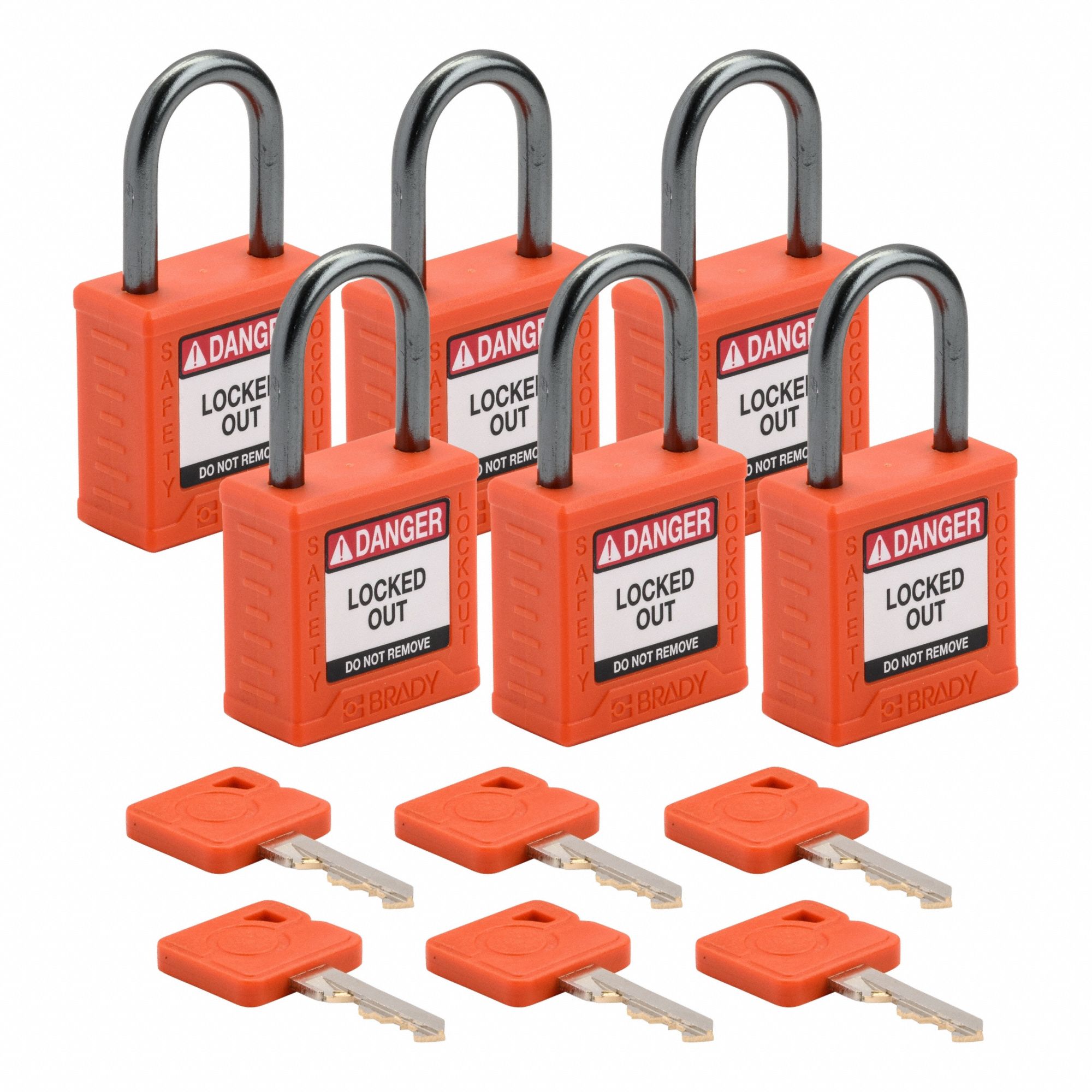 Lockout Padlock KA Orange 1-2/5 H PK6
