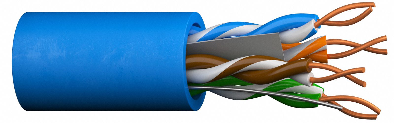 LAN Cable, Blue, 0.2 in Cable Dia.