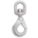 SWIVEL HOOK, SUR-LOC, FOR WIRE ROPE/GRADE 80/100 CHAIN, 13 MM, FORGED ALLOY STEEL