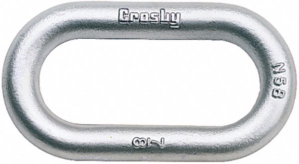 WELDLESS END LINK, G340, GALVANIZED, WORKING LOAD LIMIT 14,000 LB, 3/4 IN, FORGED CARBON STEEL