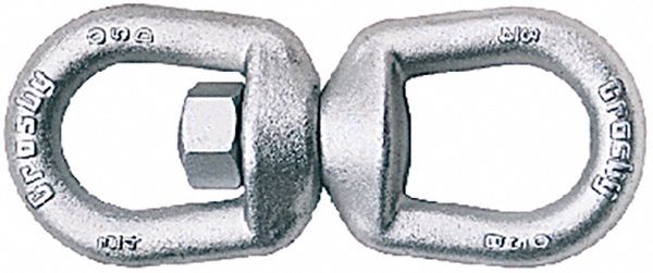 REGULAR SWIVEL, 2,250 LB LOAD LIMIT, GALVANIZED FINISH, 3/8IN