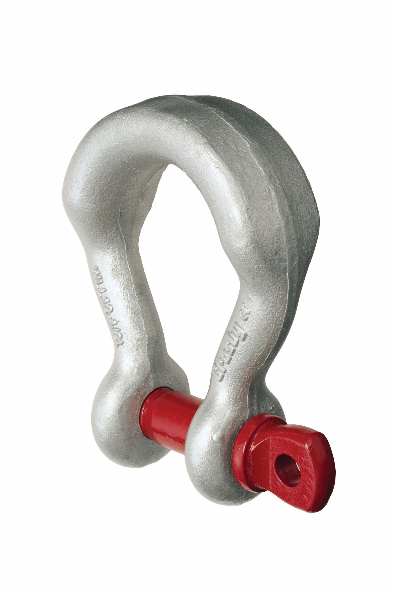 METAL SHACKLE, ALLOY STEEL, 13 TON LOAD LIMIT, HOT DIP GALVANIZED FINISH