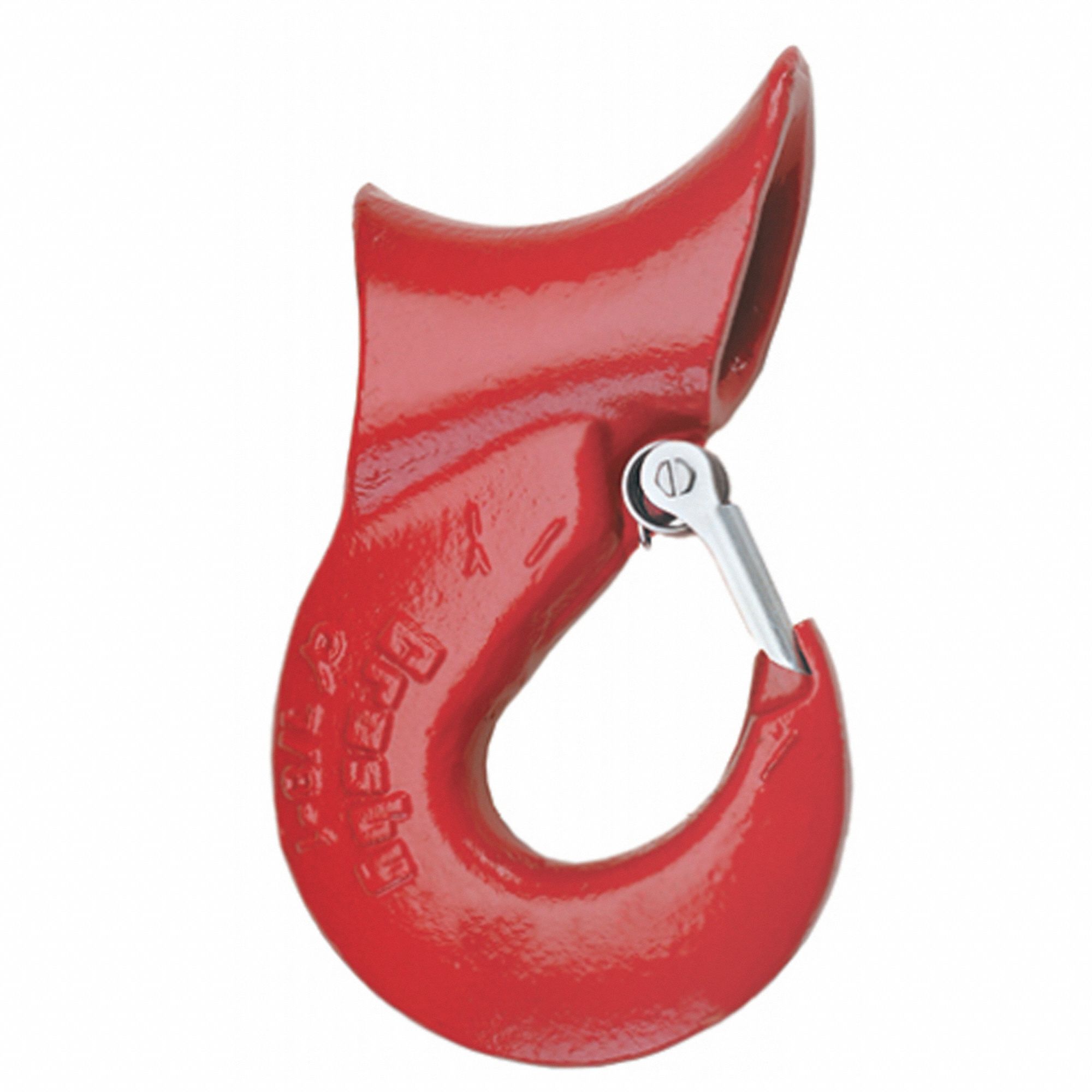 SLIDING CHOKER HOOK, RED, 6 1/16 IN W X 9 35/64 IN L, CAST STEEL, 15,000 LB LOAD LIMIT, POWDER COATED FINISH