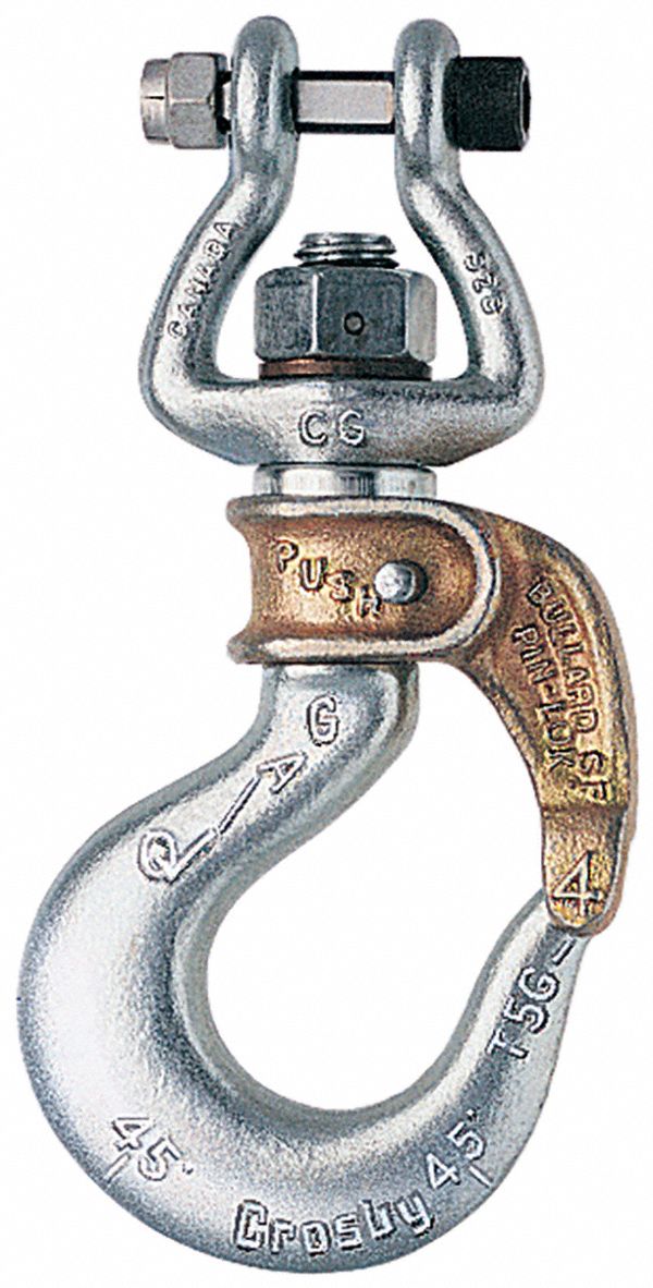 OPEN SWIVEL BAIL, 4 3/32 IN W, 2.3 TON LOAD LIMIT