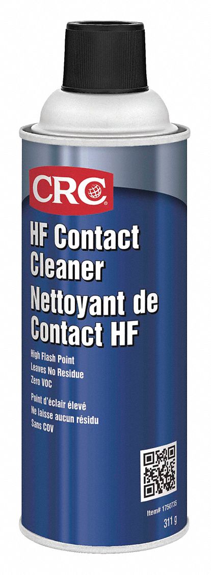 NETTOYANT DE CONTACT HF,P/SURFACES DURES NON POREUSES,POINT D'ÉCLAIR 95.5 ° C,CANETTE AÉROSOL 16 OZ