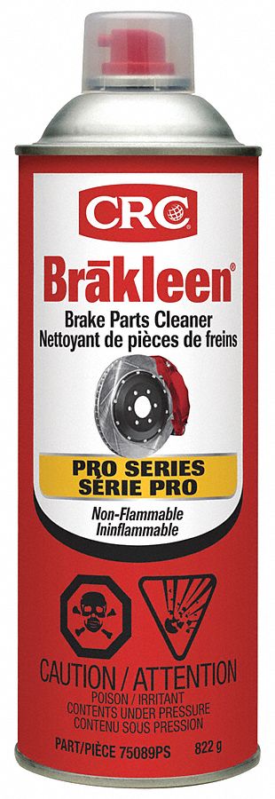 BRAKE PARTS CLEANER, CLEAR, 710 ML AEROSOL CAN, 1.62 SPECIFIC GRAVITY, WEIGHS 822 G