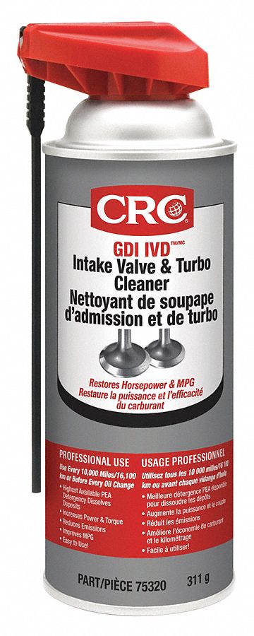 INTAKE CLEANER, FLEET/VEHICLE, AEROSOL, NON SOLVENT/CHLORINATED, 0.86, 160 ° C, 86.1 ° C, AMBER, 16 OZ