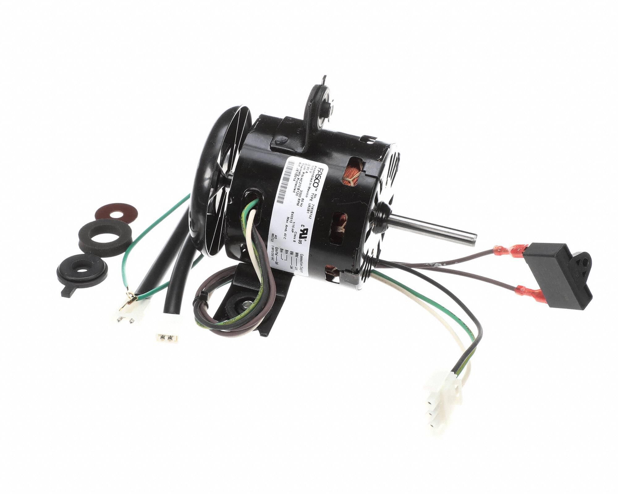 Inducer Motor with Cooling Blade