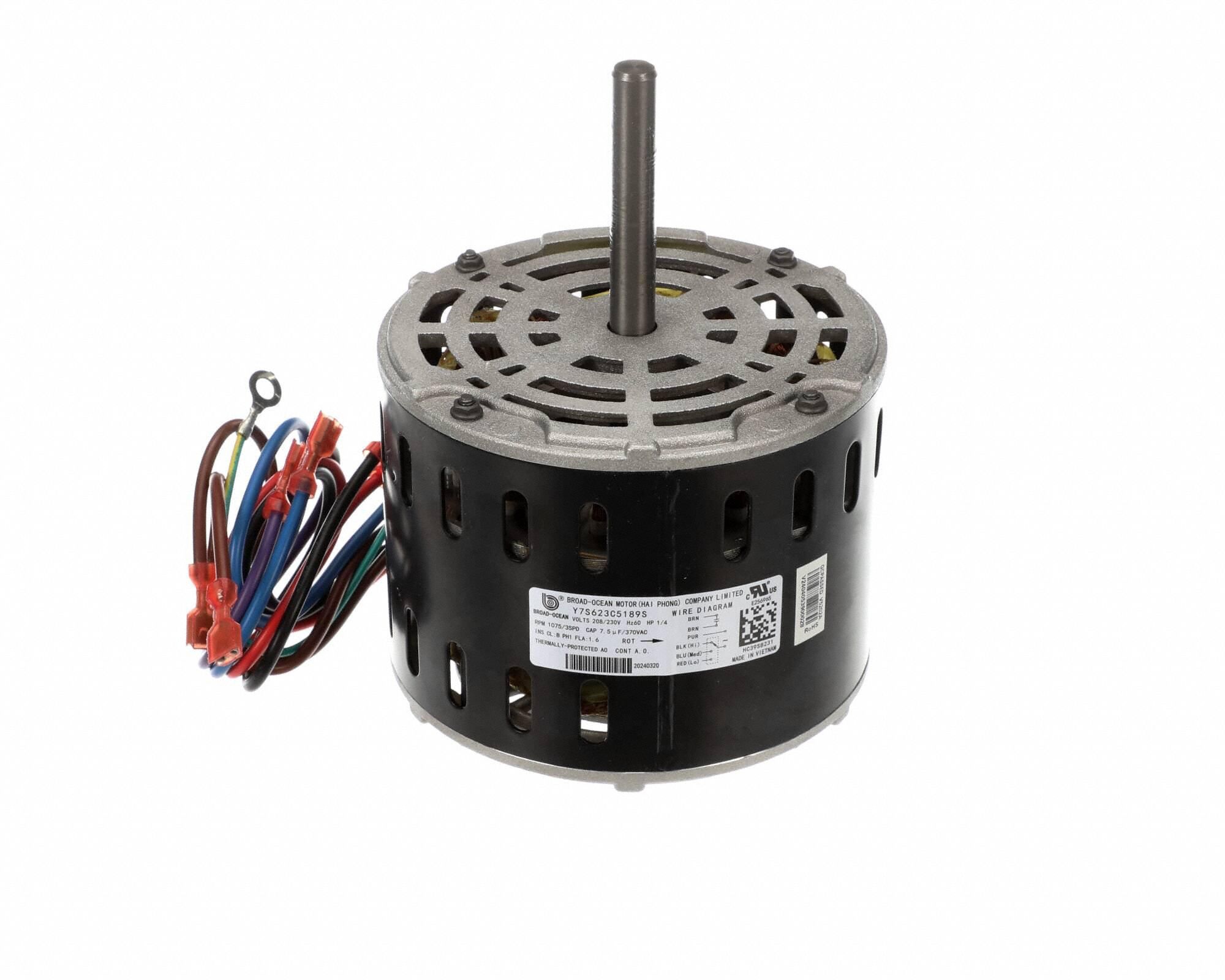 Motor 208-230V 1/4 HP 1075 rpm 3 SPD