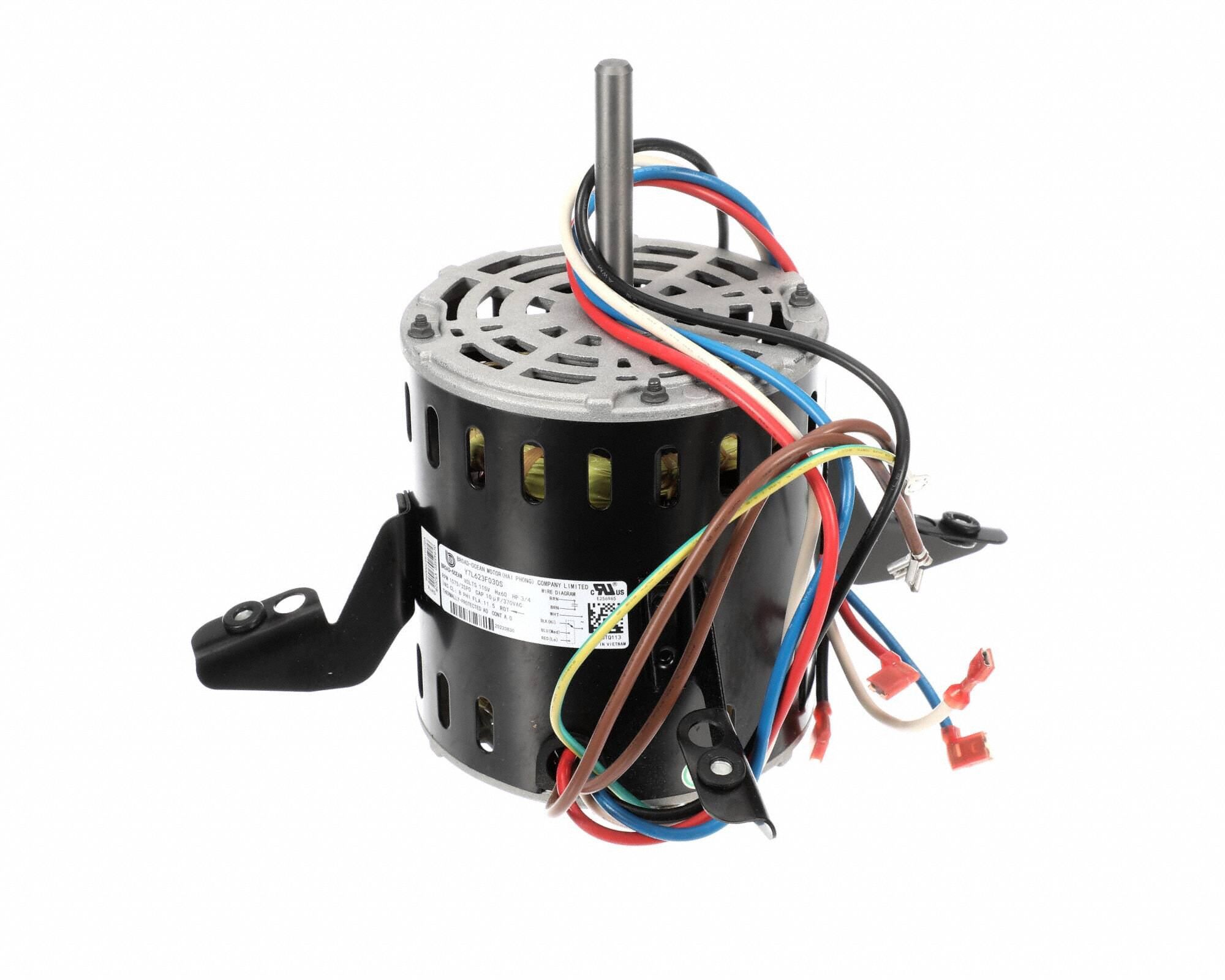 Fan Motor 3/4HP 115V 1075RPM 3 Speed