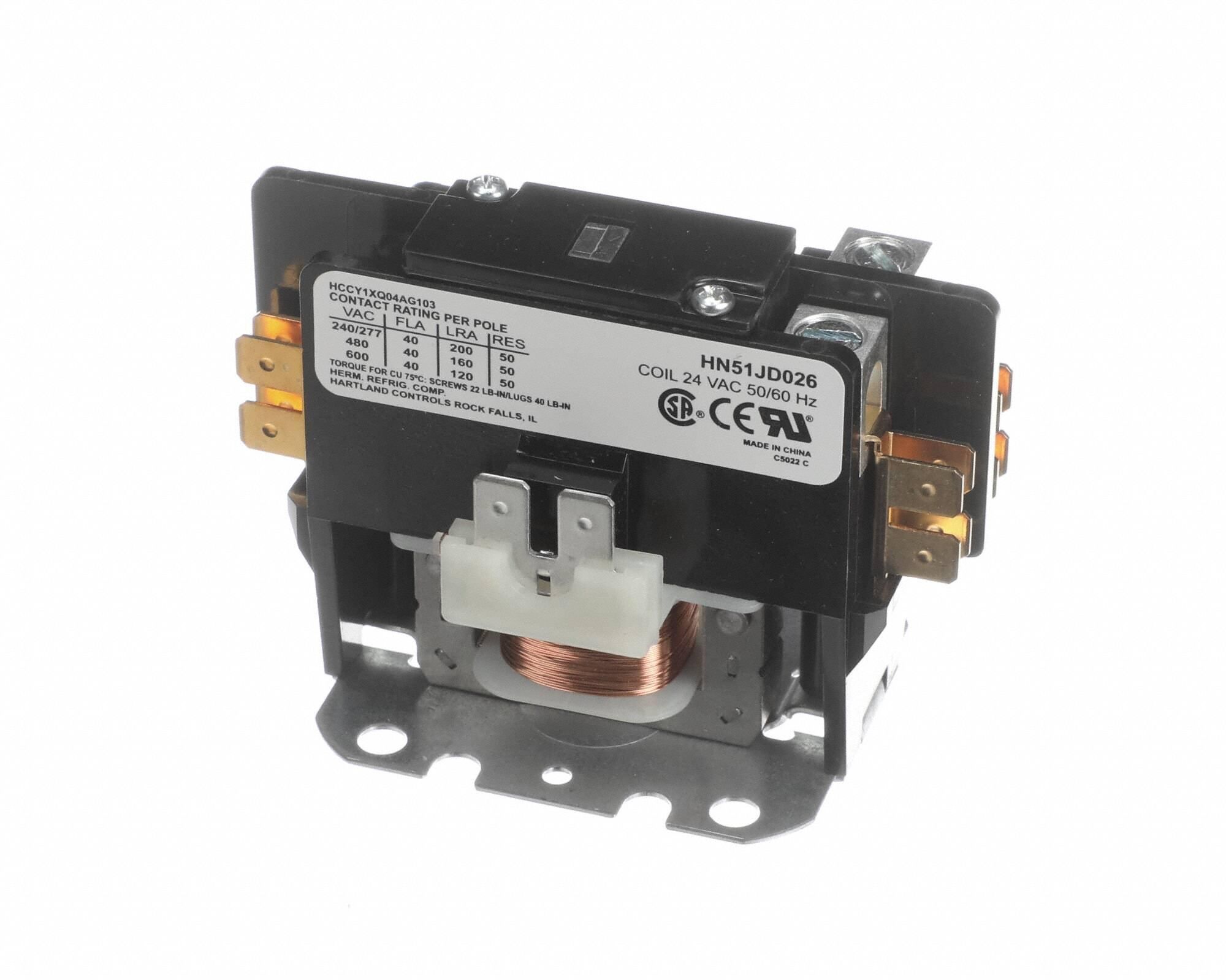 CARRIER Contactor: Mfr Part # HN51JD026. Key specifications — Manufacturer Part Number: HN51JD026; Product Type: Contactor.