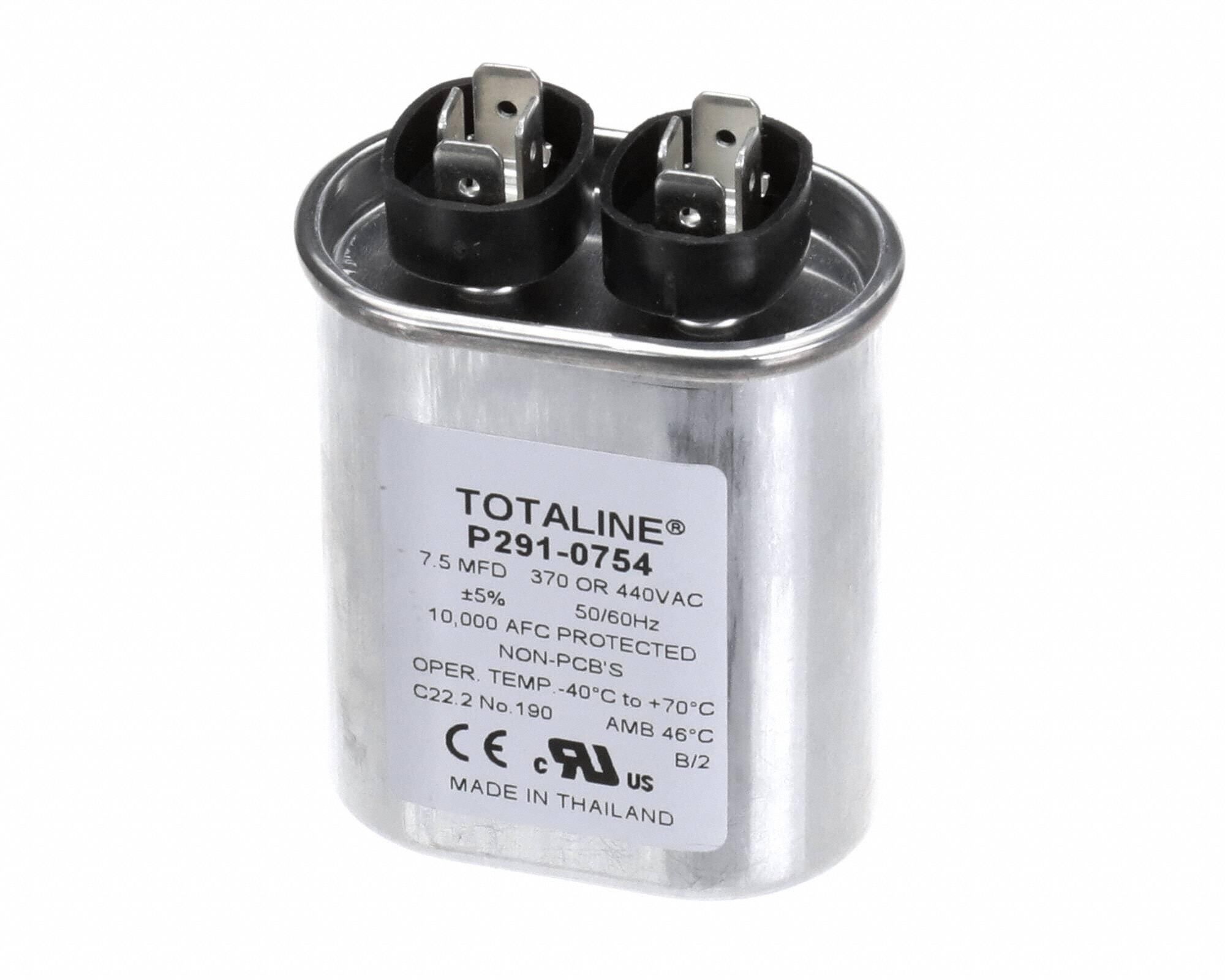Capacitor Oval-Run 440V 7.5 Microfarad