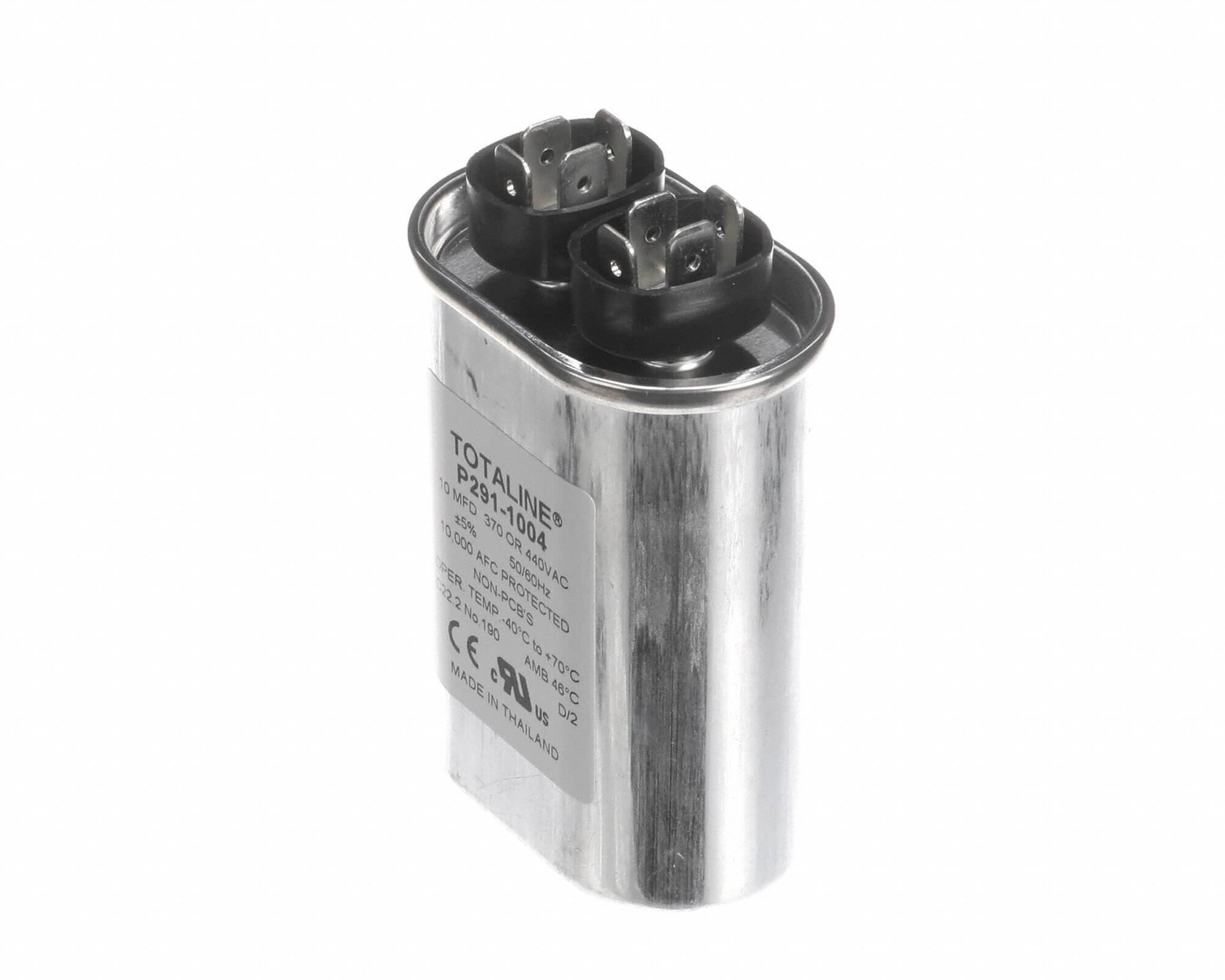 Capacitor Oval Run 370/440 Volt 10 MFD