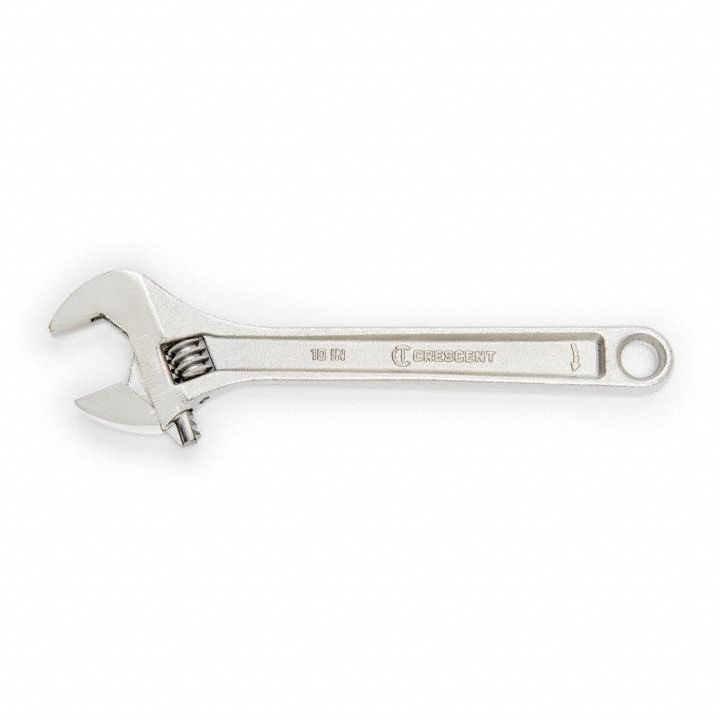 Adjustable Wrench 10 Chrome Carded