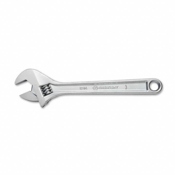 Adjustable Wrench 12 Chrome Carded