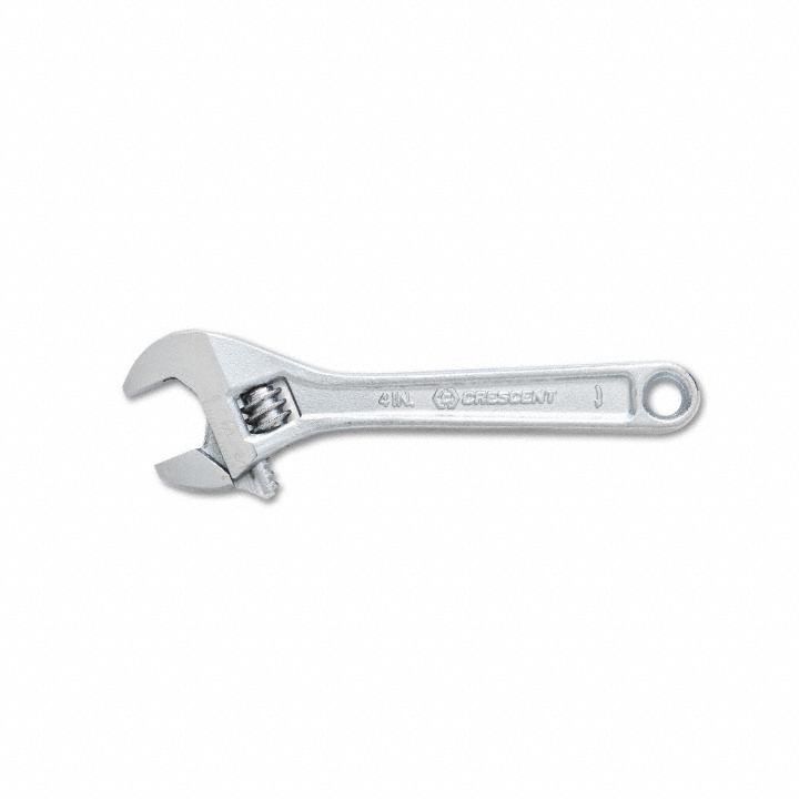 Adjustable Wrench 4 in Chrome Finish