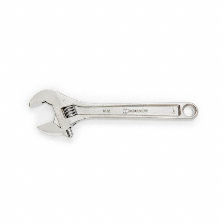 Adjustable Wrench 8 Chrome Carded