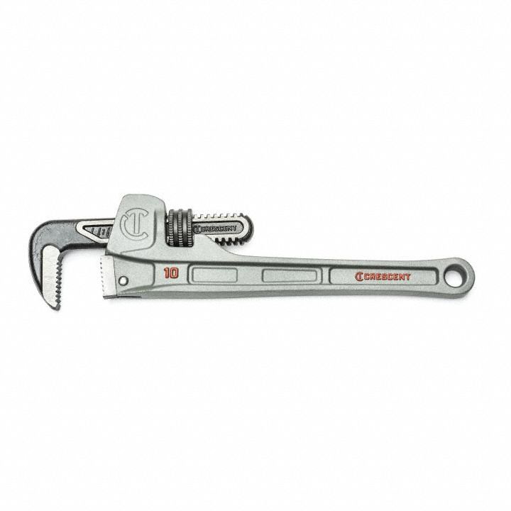 Pipe Wrench aluminum 10 slim Jaw