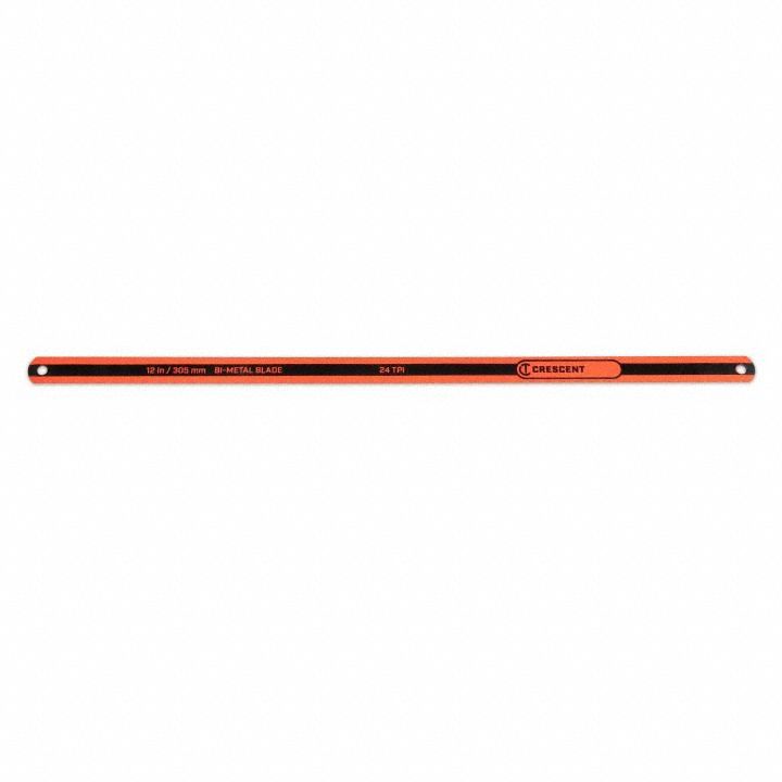 Hacksaw Blade: 12 in Blade Lg, Bi-Metal, 24
