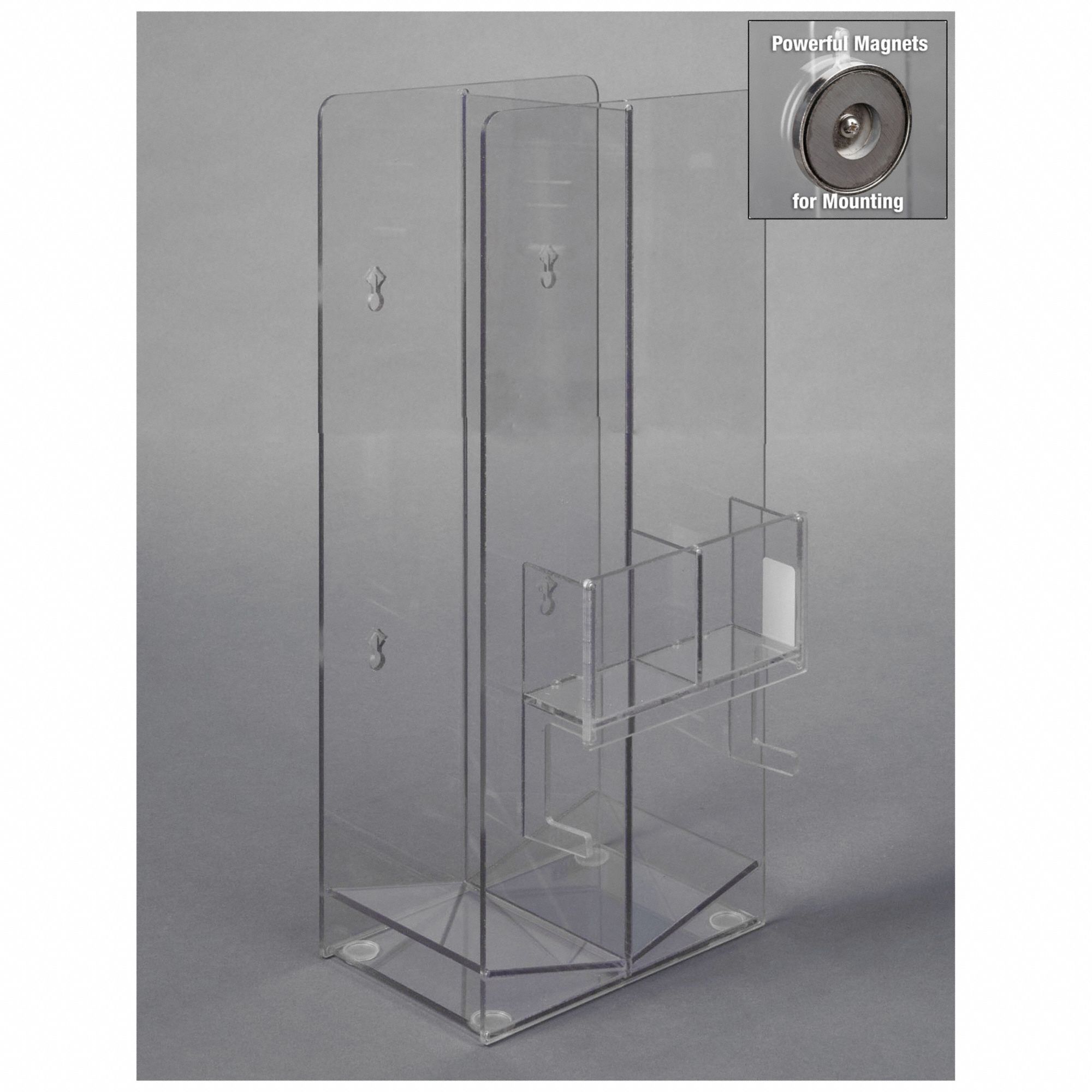 Cryo Box Holder: 8 1/4 in Overall Wd, 15 in Overall Ht, 5 3/8 in Overall Lg, PETG, Clear, (14) Boxes