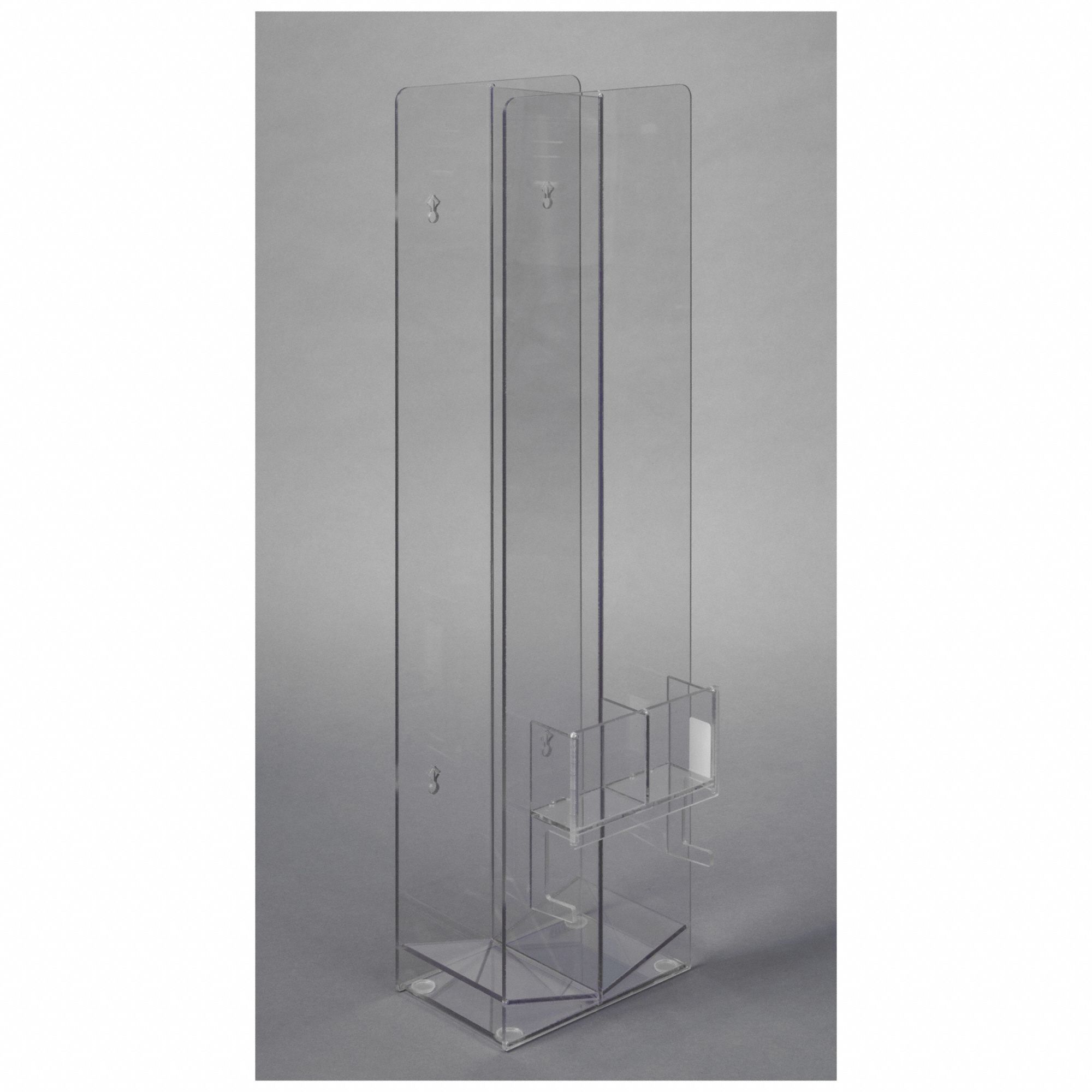 Cryo Box Holder: 8 1/4 in Overall Wd, 30 in Overall Ht, 5 3/8 in Overall Lg, PETG, Clear, (28) Boxes