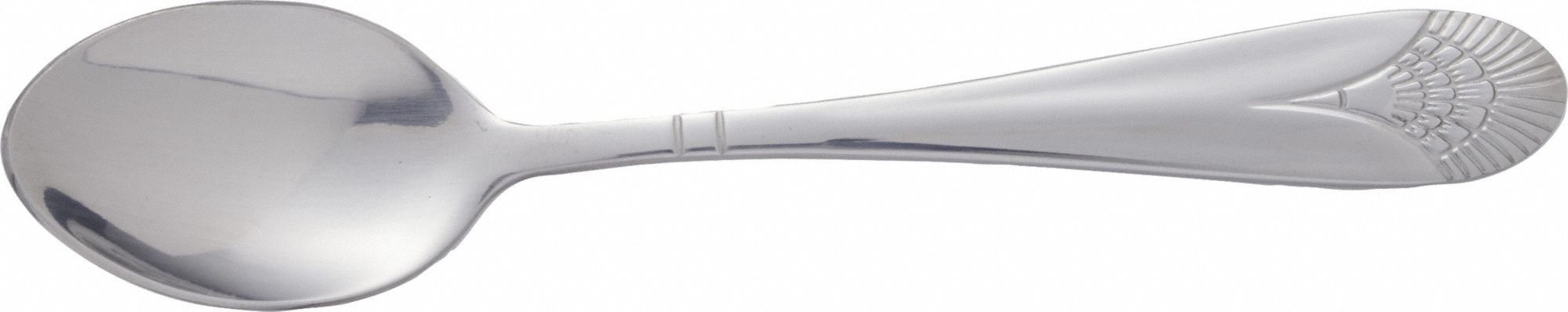 Teaspoon: Cosmopolitan, 18/0, Stainless Steel, 6 1/4 in Overall Lg, Silver