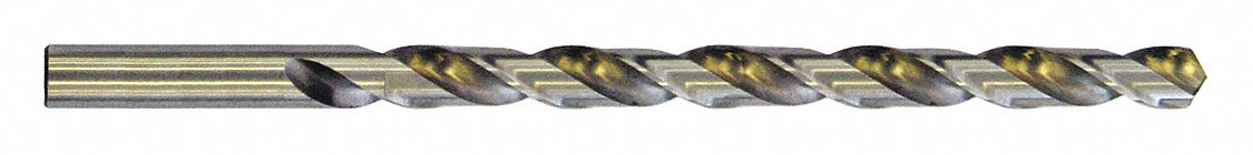 DRILL BIT, 12 IN L, 5/16 IN DIA, HIGH-SPEED STEEL