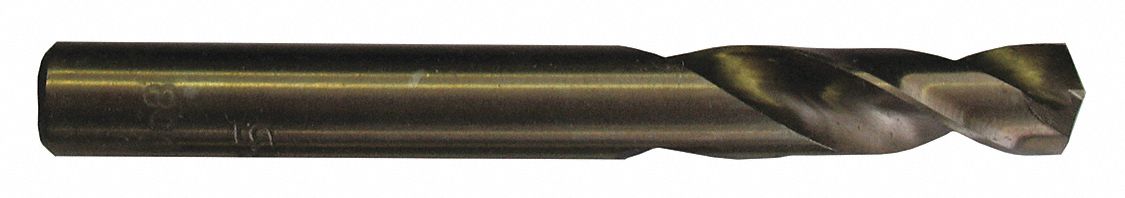 SCREW MACHINE DRILL BIT, COBALT, 51MM FLUTES, STUBBY