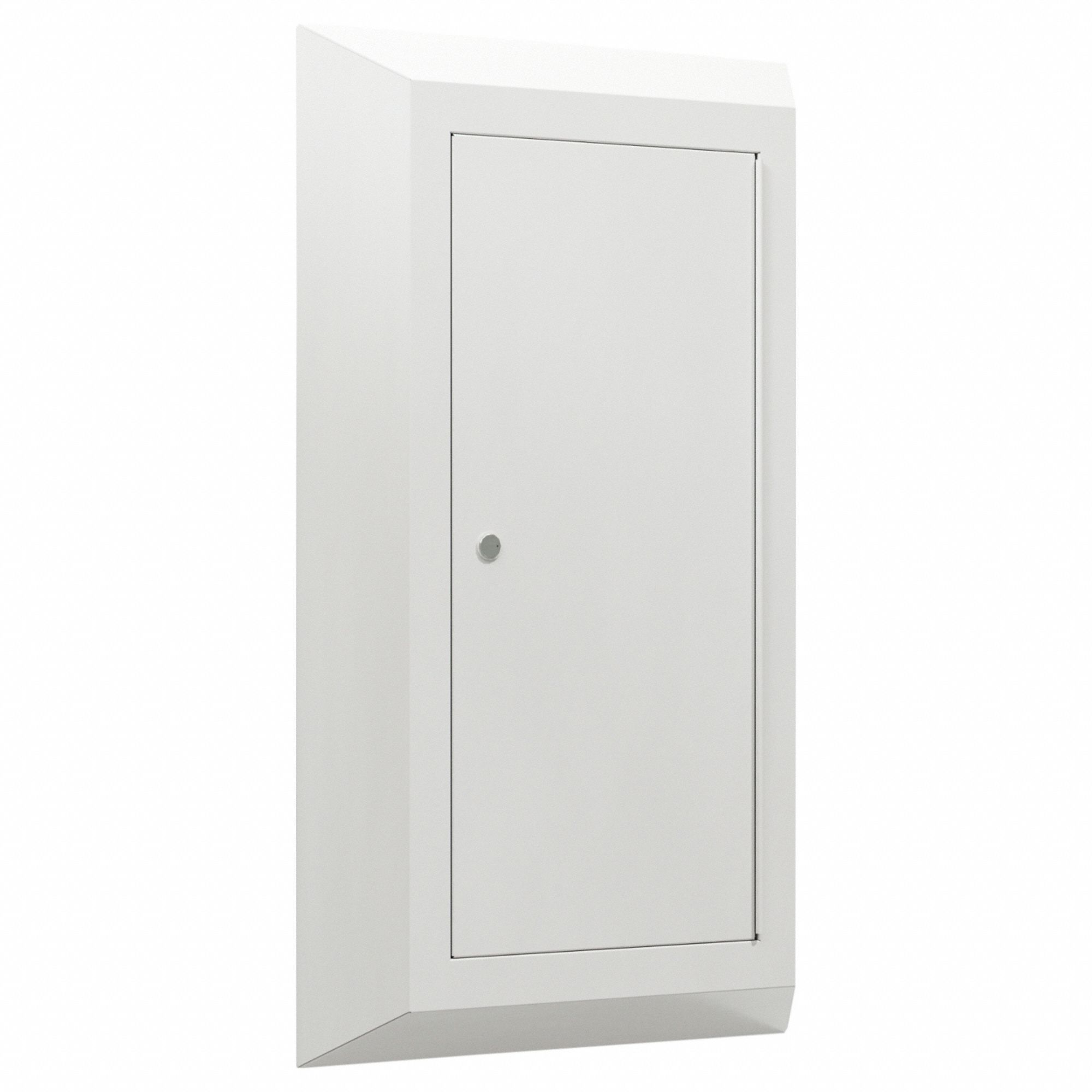 Fire Extinguisher Cabinet: For 10 lb Tank Capacity, Surface, White, CSLRST-010700