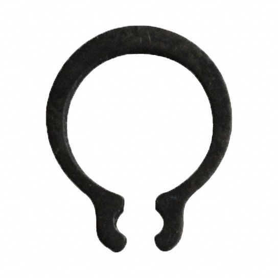 Snap Ring: Metric, External, Std, 1.2 mm Thick, Fits 27 mm Shaft Dia, 24.9 mm Free Inside Dia, 10 PK