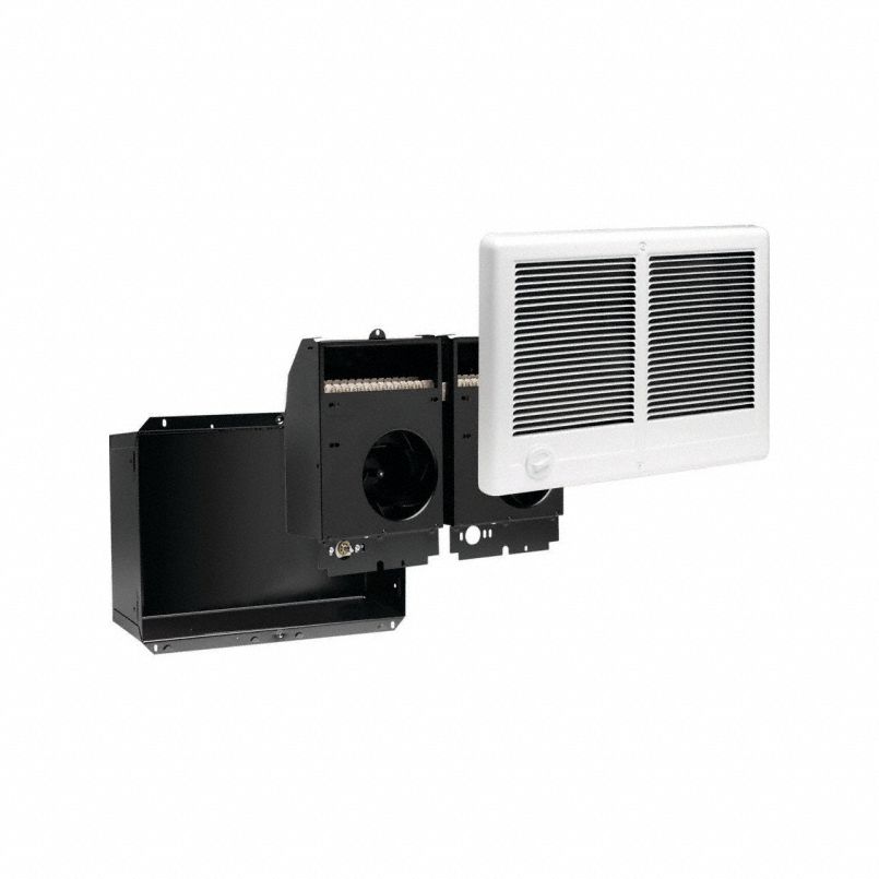 Recessed Electric Wall-Mount Heater: 4000 W/3000 W, 240/208V AC, 1 Phase, 240V AC, 1-phase